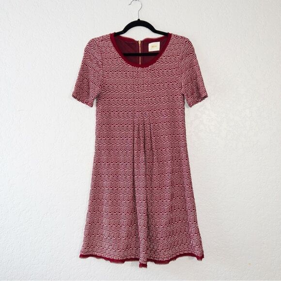 Maeve x Anthropologie Red Dora‎ Textured Knit Dress Size Small - Picture 2 of 7
